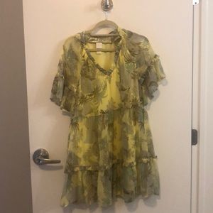 NWOT H&M ruffle tier dress